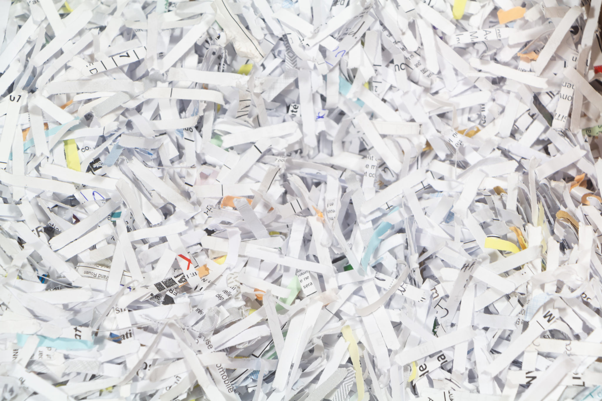 Shredded Paper In A Cardboard Box - UNCLE Credit Union