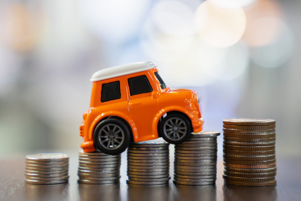 Car Loan, Miniature Car Model And Financial Statement .